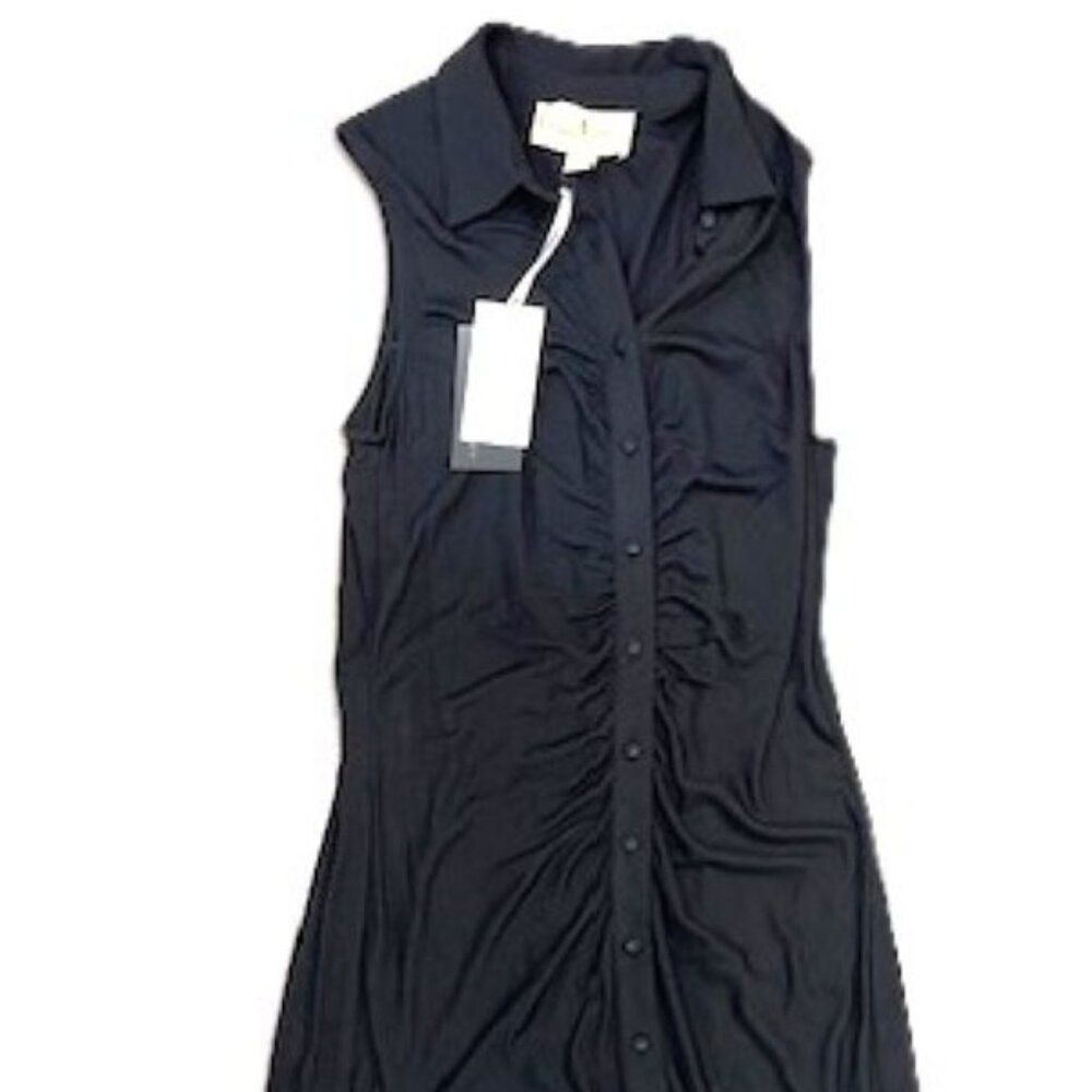 Flora Bea Sparrow Black Adrianne Midi Dress